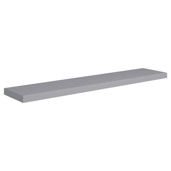 vidaXL Wall Shelf Set of 2 Gray Honeycomb MDF, Metal 47.2 in x 9.3 in
