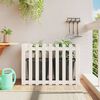 vidaXL Garden Raised Bed White Solid Pine Wood 39.4x19.7x27.6 in