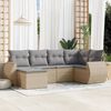 vidaXL Garden Sofa Set Beige, Light Grey