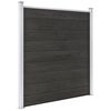 vidaXL Garden Fence WPC 70.9"x73.2" Gray