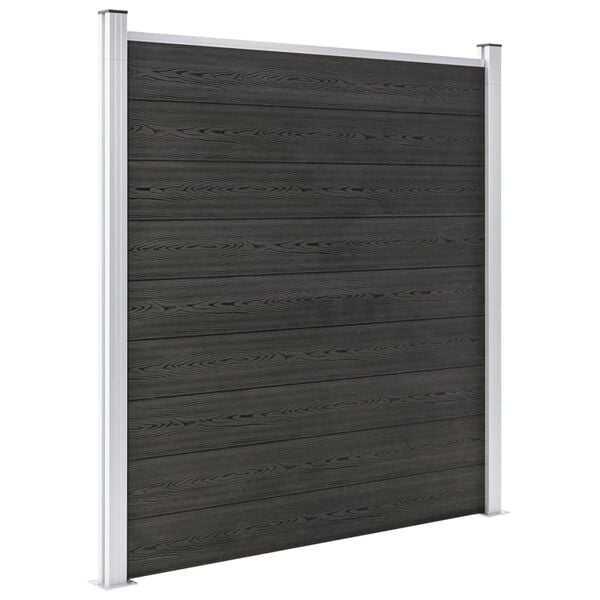 vidaXL Garden Fence WPC 70.9"x73.2" Gray