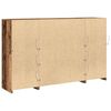 vidaXL LED Sideboard Old Wood 64.17 x 14.57 x 39.37 in Engineered Wood