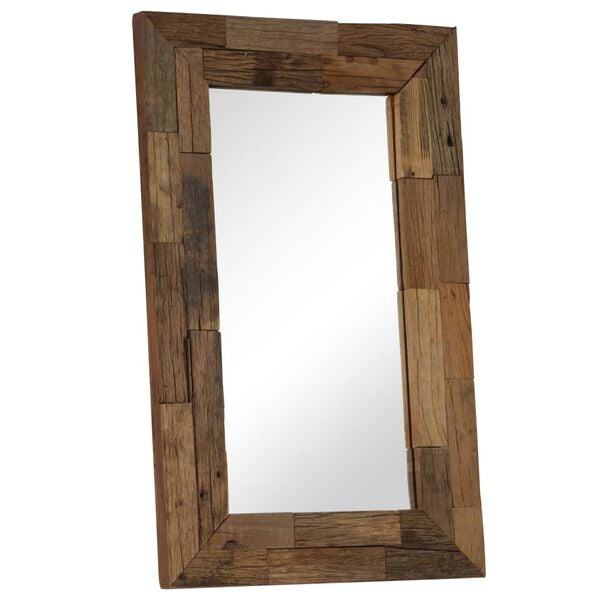 vidaXL Mirror Multicolor - Various Shades of Brown