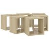 vidaXL Cube Shelf Set of 6 Sonoma Oak Engineered Wood