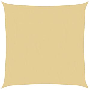 vidaXL Sun Shade Sail Sand 6.6x6.6' 100% Polyester Oxford