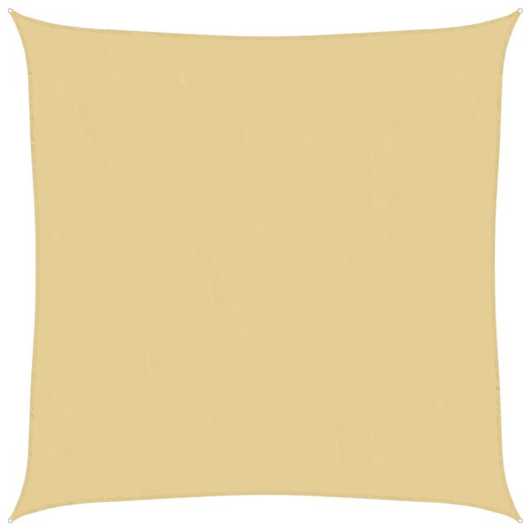 vidaXL Sun Shade Sail Sand 6.6x6.6' 100% Polyester Oxford