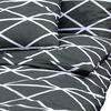 vidaXL Duvet Cover Set Grey 100% Cotton 53.1 x 78.7 in Lightweight
