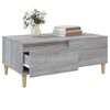 vidaXL Coffee Table Gray Sonoma Engineered wood, solid eucalyptus wood