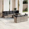 vidaXL Garden Sofa Set Light Grey