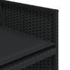 vidaXL Patio Dining Set Set of 12 Black