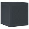 vidaXL Storage Box Anthracite 21.65 x 20.87 x 22.44 in Polypropylene