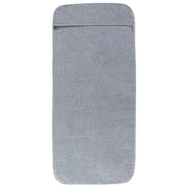 vidaXL Beach Towel Set of 6 Grey Fabric (84% cotton, 16% polyester)