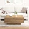 vidaXL Coffee Table Artisan Oak 31.50 x 31.50 x 12.20 in