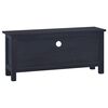 vidaXL TV Stand Light Black Coffee 39.4"x11.8"x17.7" Solid Wood Mahogany