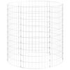vidaXL Circular Gabion Pole Galvanized Steel Ø39.4"x39.4"