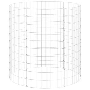 vidaXL Circular Gabion Pole Galvanized Steel Ø39.4"x39.4"