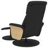 vidaXL Massage Recliner Chair Black Faux leather, plywood, metal Medium