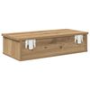 vidaXL Wall Shelf Artisan Oak Engineered Wood 23.6 in x 9.8 in x 5.9 in