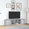 vidaXL TV Cabinet Grey Sonoma Engineered Wood Large TV Cabinet
