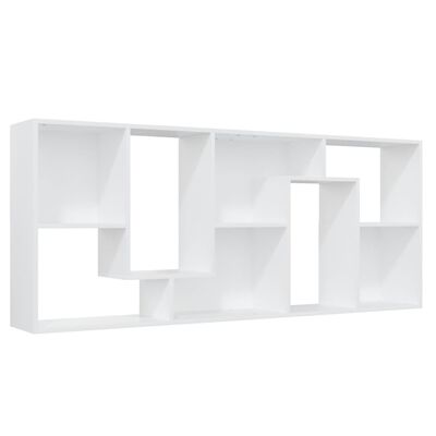 vidaXL Book Cabinet White 26.4"x9.4"x63.4" Engineered Wood