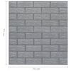 vidaXL Wallpaper Set of 20 Anthracite PE foam 27.6 x 30.3 in