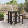 vidaXL Garden Bar Set Black