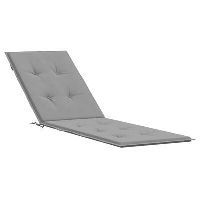 vidaXL Deck Chair Cushion Gray (29.5"+41.3")x19.7"x1.2"