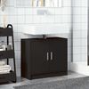 vidaXL Sink Cabinet Black Engineered Wood Medium Sink Cabinet