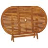 vidaXL Patio Table 62.9"x33.4"x29.5" Solid Acacia Wood