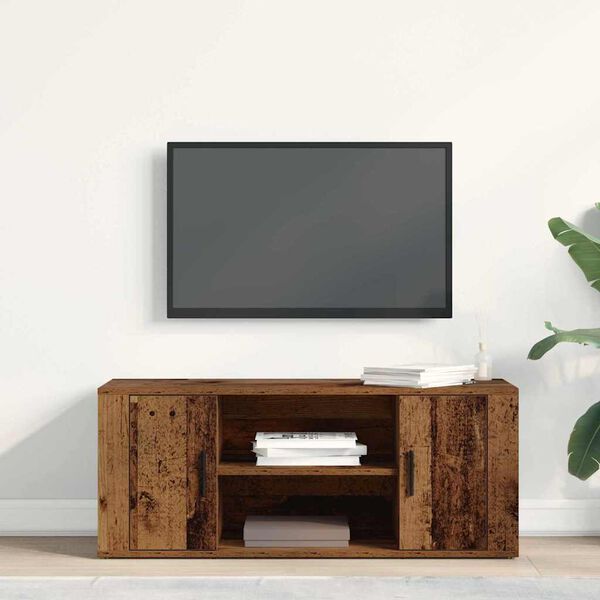 vidaXL TV Cabinet Old wood 39.37 x 13.78 x 15.75 in Engineered wood