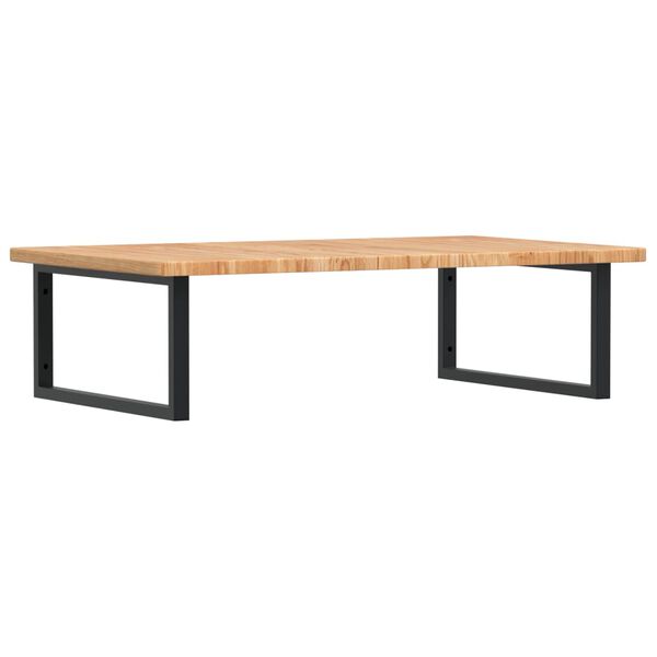 vidaXL Basin Shelf Wall Mounted Steel and Solid Wood Oak