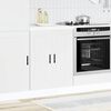 vidaXL Kitchen Base Cabinet White Engineered wood Standard