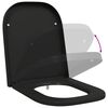 vidaXL Quick Release Toilet suitable for Seat Black 44.5 x 35 x 3.6 cm