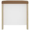 vidaXL Storage Box White and Sonoma Oak