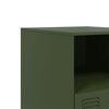 vidaXL Bedside Cabinet Olive green Cold-rolled steel Medium