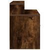 vidaXL Nightstand Smoked oak Engineered wood 20.1x12.2x18.5 in