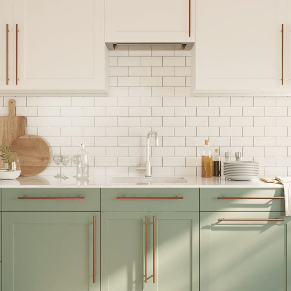 vidaXL Cabinet Handle Set of 5 Bronze Stainless steel