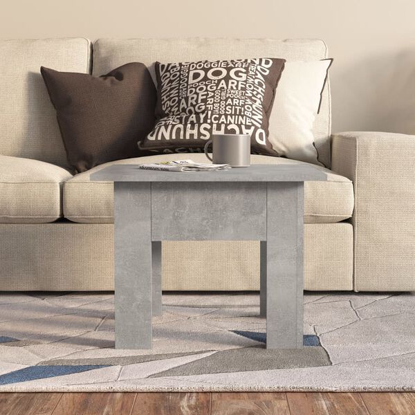 vidaXL Coffee Table Concrete Grey Engineered Wood Small Coffee Table