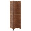 vidaXL Room Divider 3-Panel Brown 48.0x70.9" Water Hyacinth