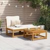 vidaXL Garden Lounge Set Cream white