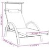 vidaXL Sun Lounger Grey Textilene Medium Multi-Position Backrest