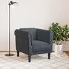 vidaXL Sofa Chair Dark Grey Velvet, Plywood, Solid Wood Single Modern