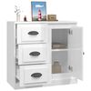 vidaXL Sideboard High gloss white Engineered wood, metal Standard