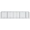 vidaXL Gabion Basket Silver Galvanized Iron Large Heavy Weight Endurance
