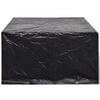 vidaXL Garden Furniture Cover Set of 2 Black Polyethylene