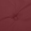 vidaXL Lowback Chair Cushion Set of 4 Melange wine red 100% polyester