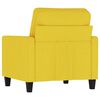 vidaXL Sofa Chair Light Yellow 100% Polyester Standard Durable