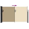 vidaXL Retractable Side Awning Beige