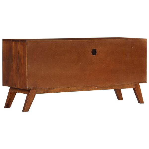 vidaXL TV Cabinet Dark Honey Solid Acacia Wood Medium TV Cabinet