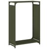 vidaXL Firewood Rack Olive Green 23.6x11.0x35.4" Cold-rolled steel